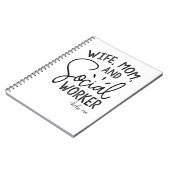 Echtgenote van mam Social Worker Notitieboek (Linkerzijde)