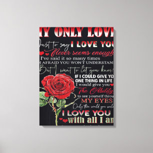 Echtgenote van mijn man Offertes voor liefdesaan Canvas Afdruk