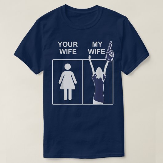 Echtgenote van mijn vrouw, grappige vrouw van Husb T-shirt (Design voorkant)