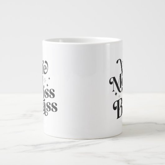 Echtgenote van moeder Boss Badass Funny Sarcastic  Extra Grote Beker (Voorkant)