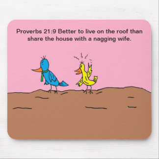 Echtgenote van vogelmad bij Husband Mousepad Muismat