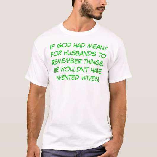 Echtgenoten en geheugen t-shirt (Voorkant)