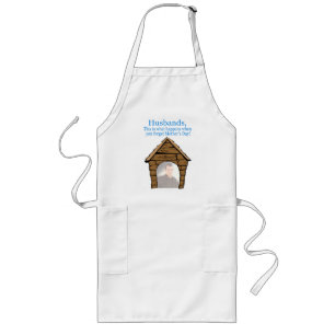 Echtgenoten in het Dog House Apron Lang Schort