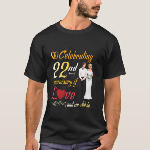 Echtpaar viert 22ste Jubileum van liefde en wij T-shirt