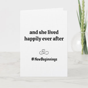 Echtscheiding Funny Nieuwe Beginnen Vrijheid Einde Kaart