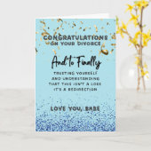 Echtscheiding Gefeliciteerd Kaart - Vertrouwen op  (Gele Bloem)