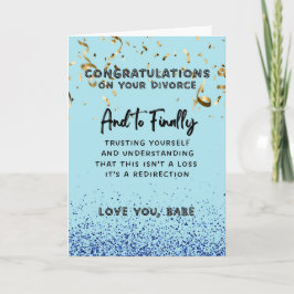 Echtscheiding Gefeliciteerd Kaart - Vertrouwen op