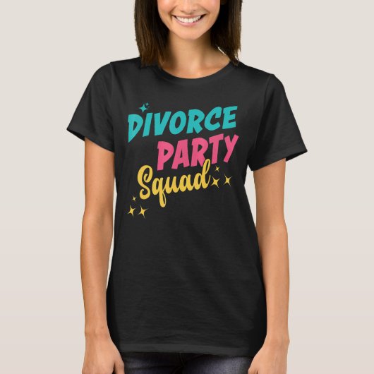 Echtscheiding Partij Squad Ex Man Ex Vrouw Net Sch T-shirt (Voorkant)