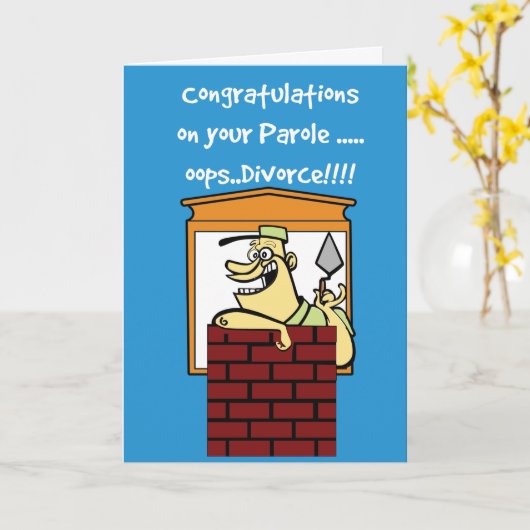 Echtscheidings Parolekaart Kaart (Gele Bloem)