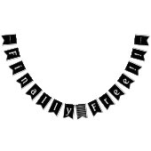 Echtscheidingsfeest Eindelijk Gratis Viering Zwart Vlaggetjes (Alle)