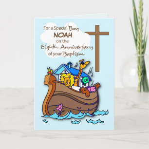 Echtste Jubileum van Baptism Boy Ark Kaart
