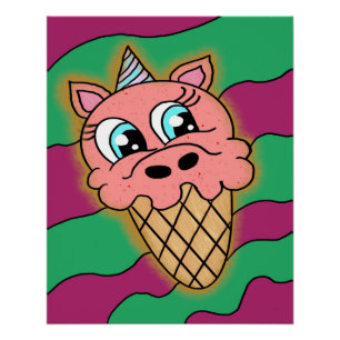 Ecicorn-ijs Perfect Poster