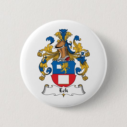 Eck Family Crest Ronde Button 5,7 Cm (Voorkant)