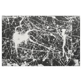 Éclaboussure blanche sur le tissu noir (Fat Quarter)