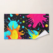 Éclaboussure d'art vibrant (Serviette à main)