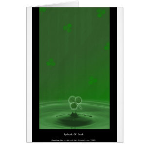 Éclaboussure de carte de chance