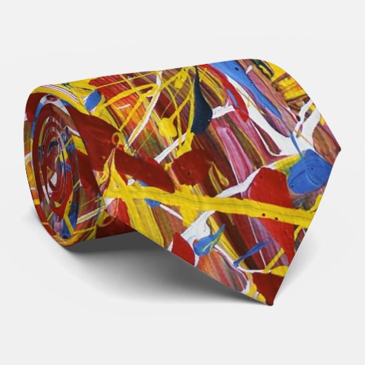 Éclaboussure de cravate de couleur (Roulé)