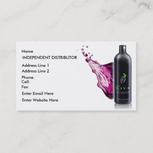 Éclaboussure de vivats - carte de visite