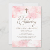 Éclaboussure des invitations | de baptême et (Devant)