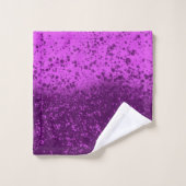Éclaboussure monochrome pourpre royal (Gant de toilette)