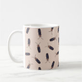 Éclair Bugs - Mug de café beige (Gauche)