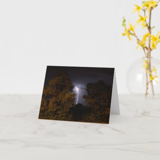 Éclair de nuit en Floride Cartes de notes (Fleur jaune)