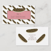 Eclair Donuts Coeurs Pink Bakery Carte de visite (Devant / Derrière)