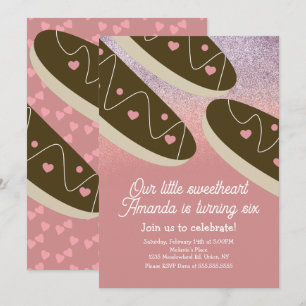 Eclair Donuts Nep Glitter Valentijnsdag   Kaart