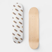 Eclair Donuts Waterverf Name Sprinkles Skateboard (Voorkant)