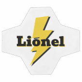 Éclair jaune frappant un éclair de logo personnali (Plat)