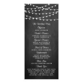 Éclairage À Chaîne Sur Le Programme De Mariage En  (Dos)