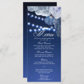 Éclairage à cordes étoiles Menu Élégant Bleu (Devant / Derrière)