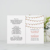 Éclairage à cordes moderne, programme de mariage r (Debout devant)