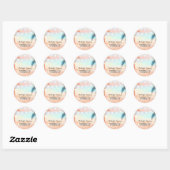 Éclairage à cordes Palms Stickers Mariage plage (Feuille)
