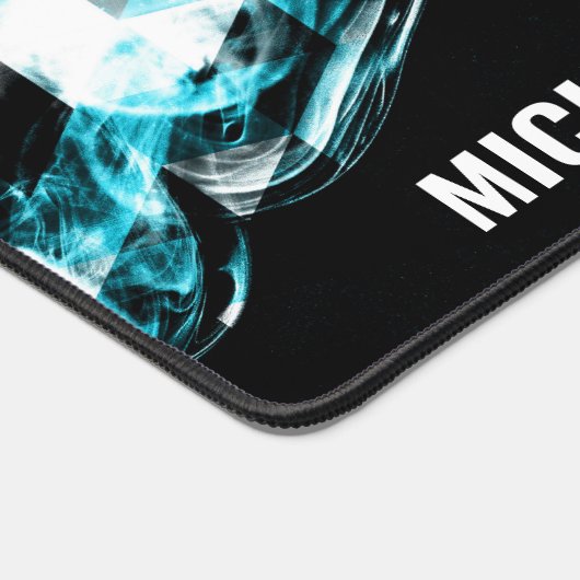 Éclairage bleu brillant des flammes triangles Mono (Coin)