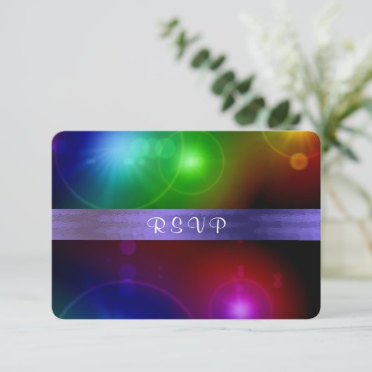 Éclairage de néon, carte de réponse (Debout devant)