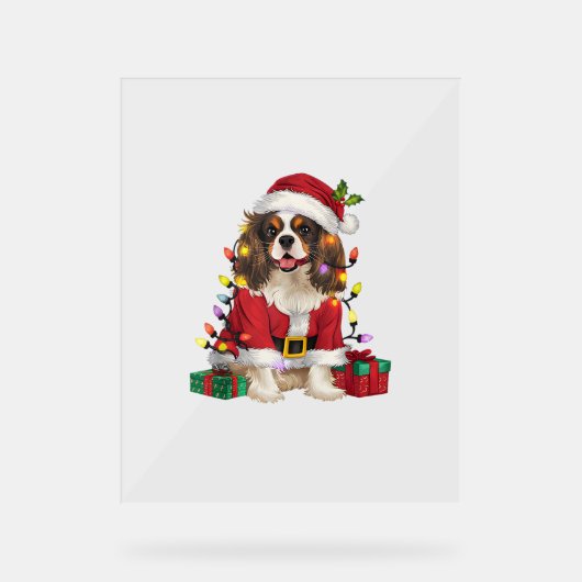 Éclairage de Noël Cavalier roi Charles Spaniel Chi (Recto)