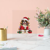 Éclairage de Noël Cavalier roi Charles Spaniel Chi (Mariage)