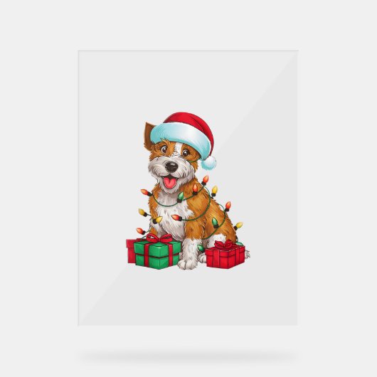 Éclairage de Noël Chapeau Cardigan Welsh Corgi Chi (Recto)