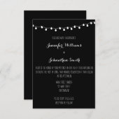 Éclairage des invitations de mariage modernes (Devant / Derrière)