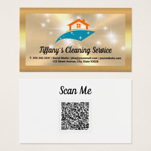 Éclairage du logo de la maison propre | Métallique (Devant & derrière)