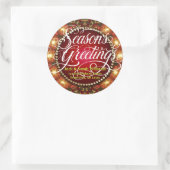 Éclairage Festin Saison Salutations Cadeau Sticker (Sac)