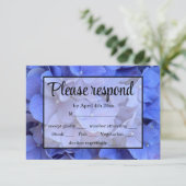 Eclairage fleuri bleu élégant hydrangées RSVP (Debout devant)