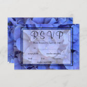 Eclairage fleuri bleu élégant hydrangées RSVP (Devant / Derrière)