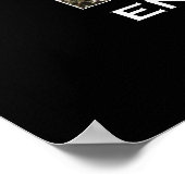 ÉCLAIRAGE Forêt Motivationnel Poster photo (Coin)