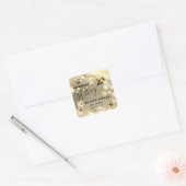 Éclairage gouttes Bee script miel jarre étiquette (Enveloppe)