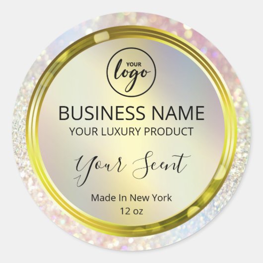 Éclairage Holographique Éclaircissements Étiquette (Devant)