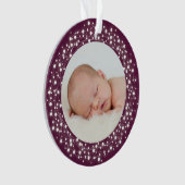 Éclairage la première photo de Noël du bébé (devant)