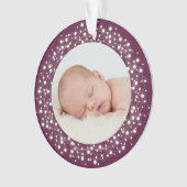 Éclairage la première photo de Noël du bébé (devant)