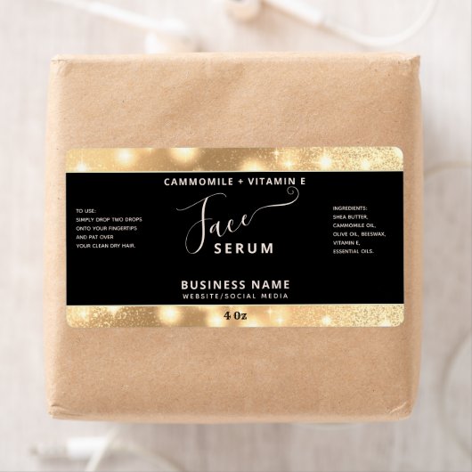 Éclairage moderne élégant script face étiquette sé (En situation)